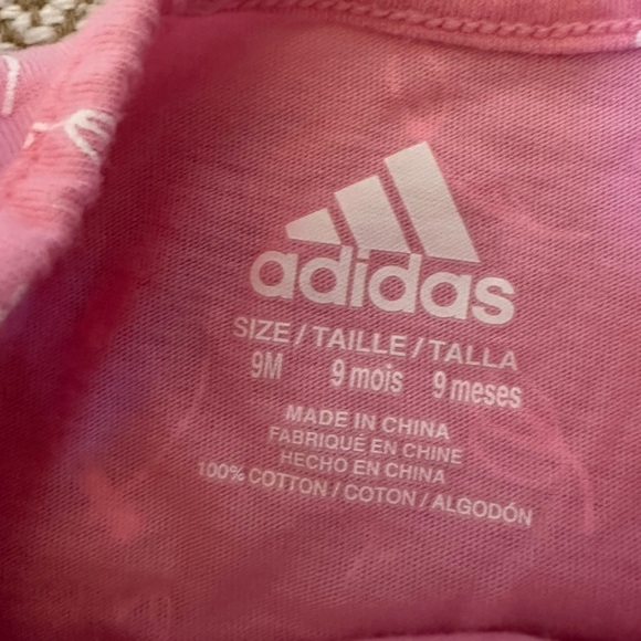 🌟3/$20🌟 Adidas baby girl 9 month shorts romper - Picture 5 of 5